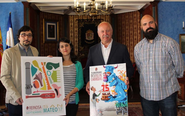 Ricardo González y Cristina del Campo ganan el Concurso de Carteles de San Mateo 2017