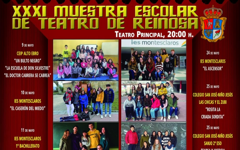 Reinosa inaugura este miércoles la XXXI Muestra Escolar de Teatro
