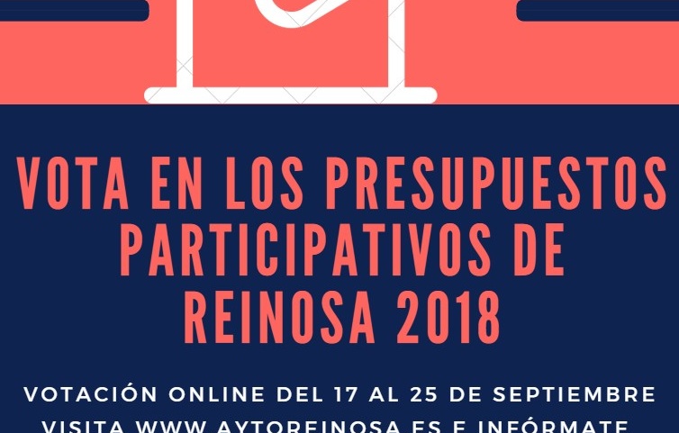 Como votar en los Presupuestos Participativos de Reinosa en 2018