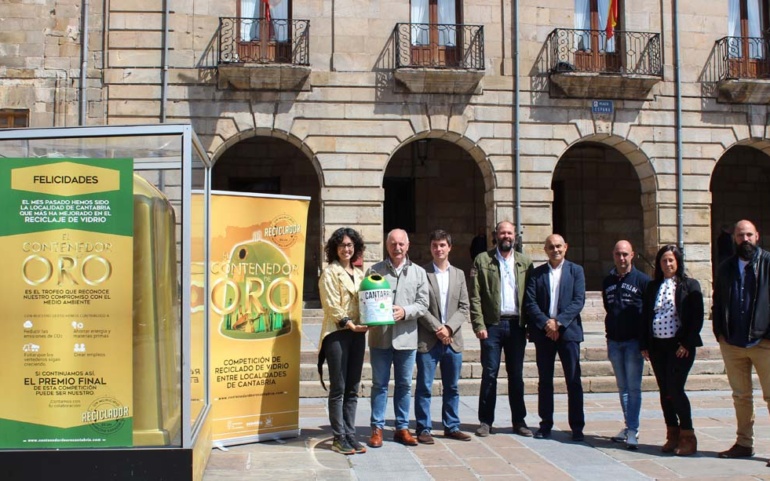 Reinosa gana el “Contenedor de Oro’ de mayo tras aumentar el reciclaje de envases de vidrio en un 19%