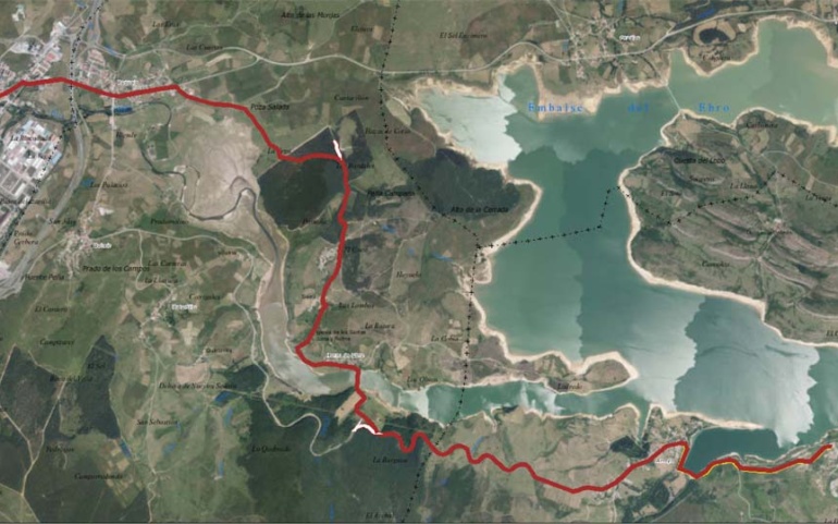 Vias afectadas por el paso del 6 Triatlón Sur de Cantabria