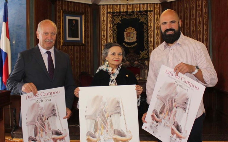 Alicia Cañas elige a las rondas de mozos para ilustrar el cartel del Dia de Campoo