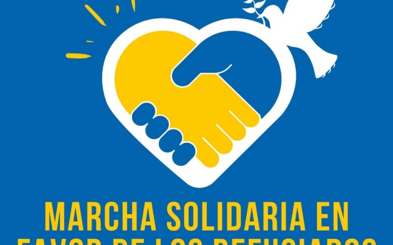 Marcha solidaria en favor de los refugiados ucranianos