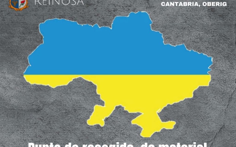 El Ayuntamiento de Reinosa recoge material humanitario con destino a la población ucraniana