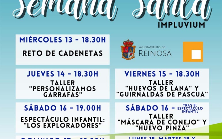 El Impluvium inaugura hoy su calendario de actividades para Semana Santa