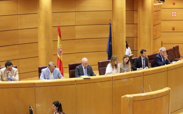 El alcalde de Reinosa reclama en el Senado que el Ministerio asuma el mantenimiento de los cauces de los ríos