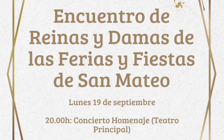 Las reinas y damas de San Mateo que quieran participar en el homenaje del Ayuntamiento pueden confirmar su asistencia