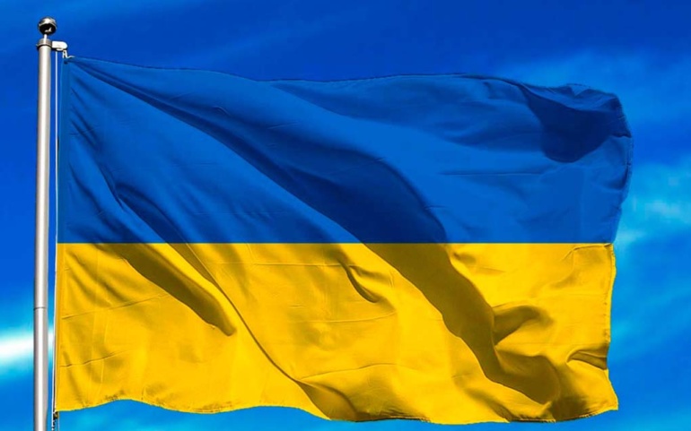 Concentración en solidaridad con la población de Ucrania