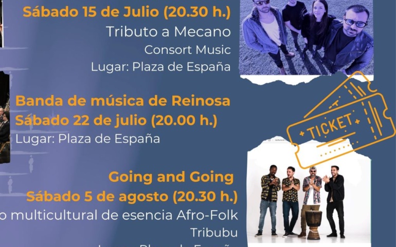 Un tributo a Mecano abre los conciertos estivales gratuitos de la Plaza de España