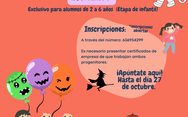 Programada una Ludoteca de Halloween para los próximos días no lectivos