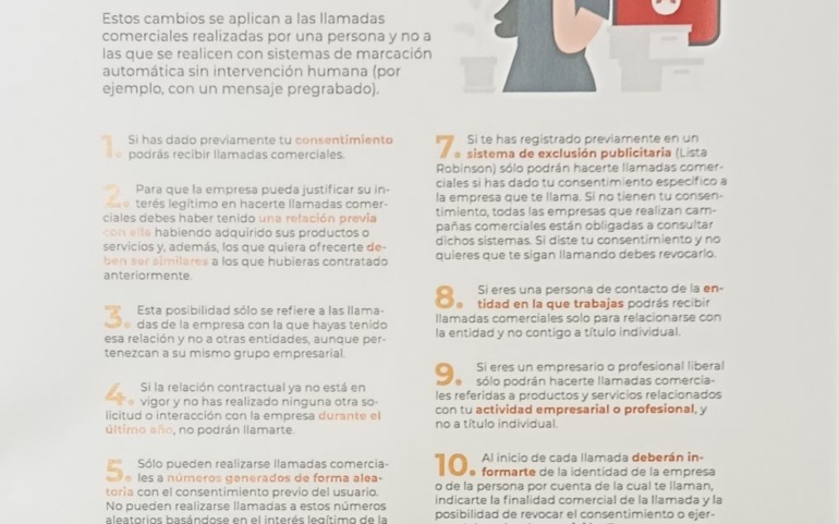La OMIC del Ayuntamiento de Reinosa resuelve dudas sobre las llamadas comerciales no deseadas
