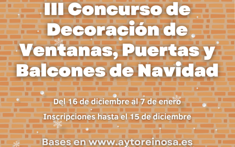 Bases del III Concurso de Balcones, Ventanas y Puertas de Navidad