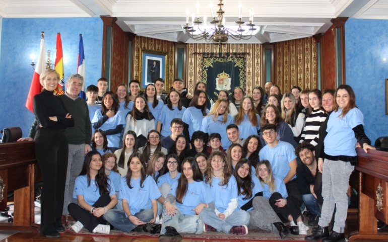 Visita de alumnos del instituto italiano Carlo Emilio Gadda