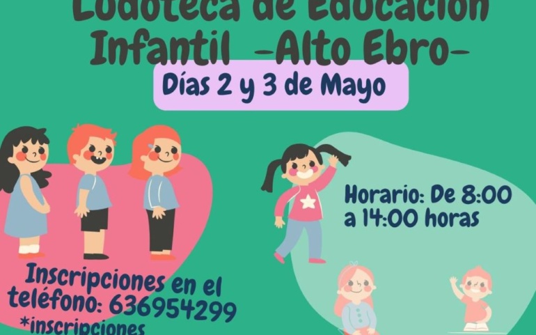 Programadas 2 ludotecas para los días 2 y 3 de mayo