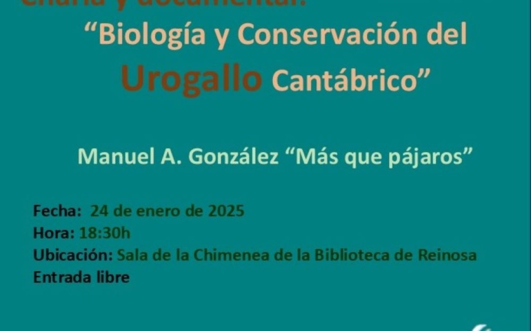 El urogallo, protagonista de una charla que acogerá La  Casona