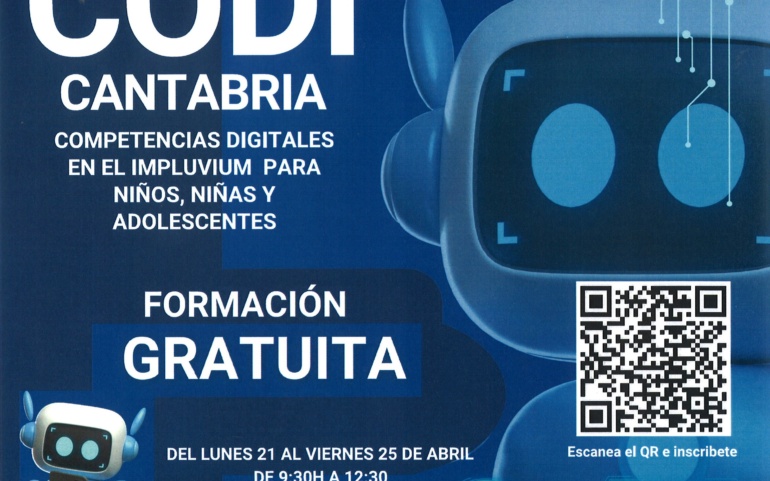 La iniciativa CODI Cantabria formará gratuitamente a niños y jóvenes en la mejora de competencias digitales