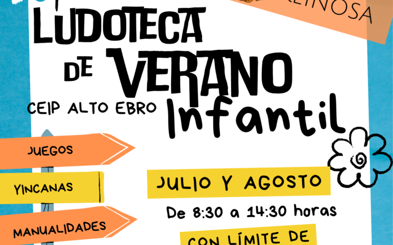 EL plazo de inscripción en la Ludoteca Infantil de Verano se abre este lunes