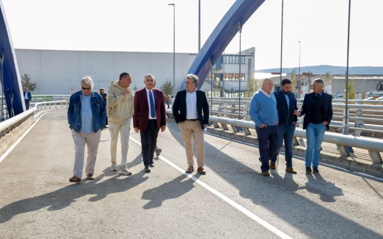 Inauguradas las obras de ampliación del Puente nuevo sobre el río Híjar