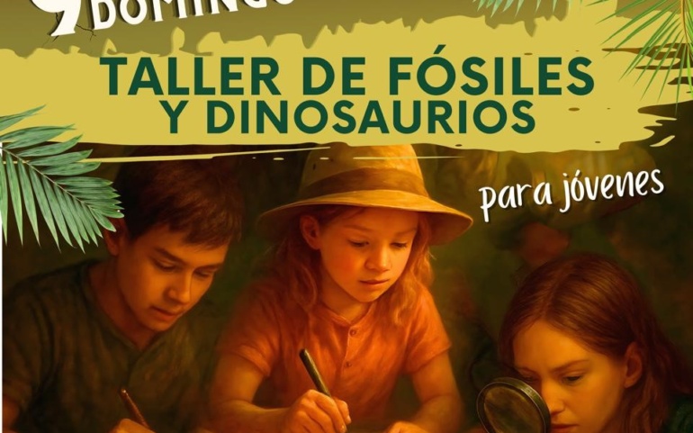 Aún quedan plazas para poder inscribirse en el taller “Fósiles y dinosaurios”