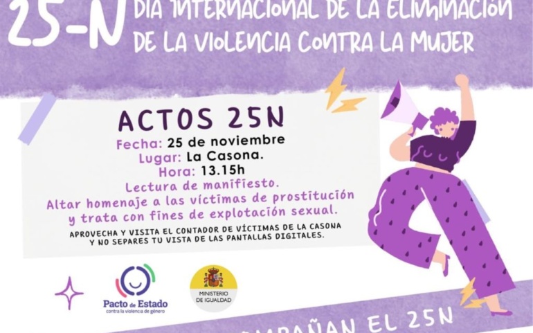 El Ayuntamiento presenta los actos del Dia Internacional de la Eliminación de la Violencia contra la Mujer