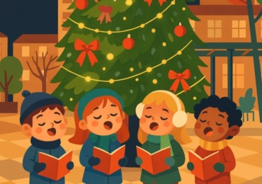 Villancicos cantados por escolares para dar la bienvenida a la Navidad