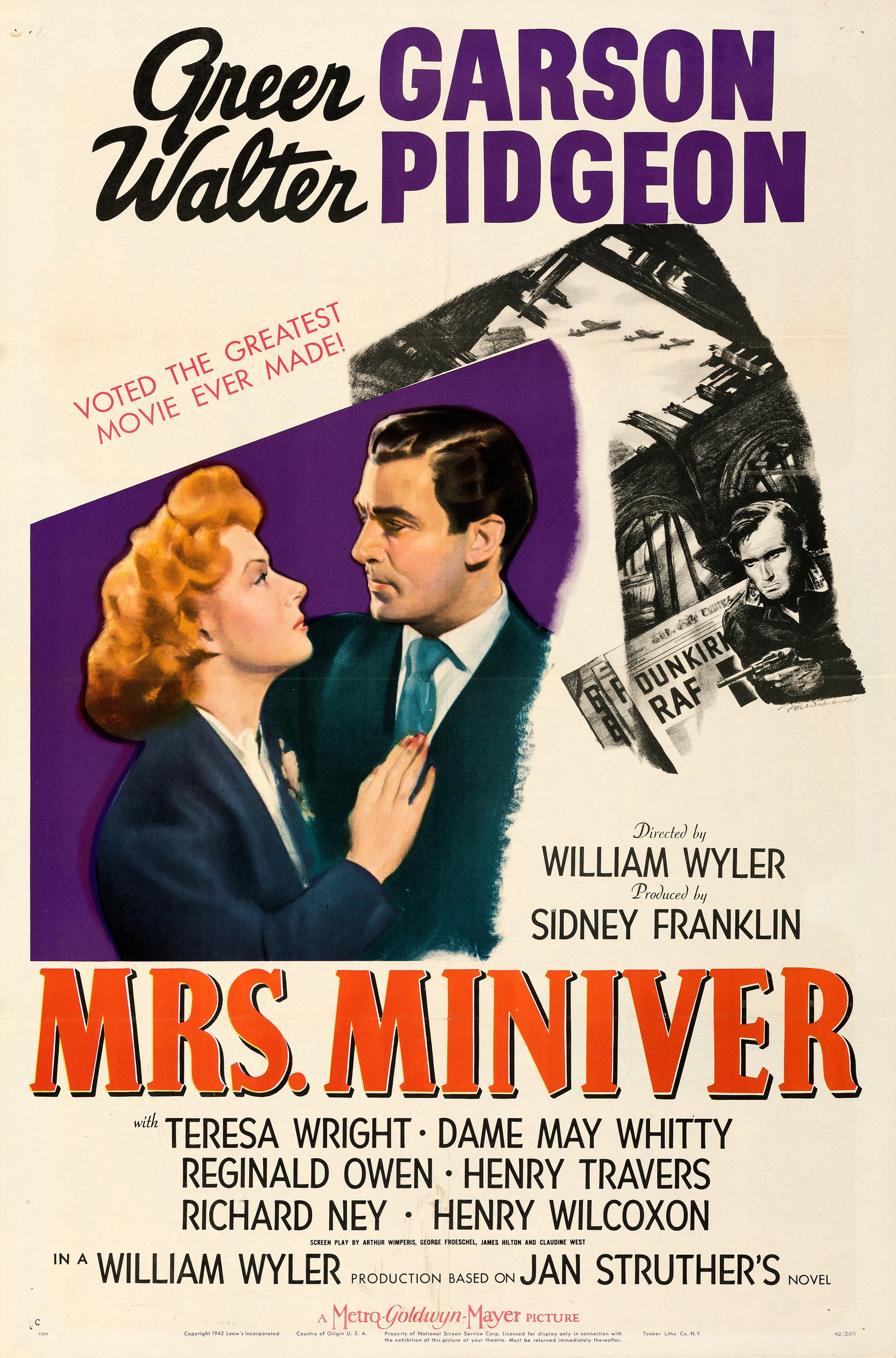 Cartel de la película Mrs. Miniver
