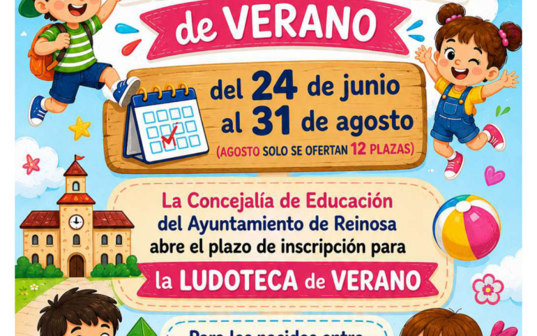ABIERTO EL PLAZO DE INSCRIPCIÓN PARA LA LUDOTECA INFANTIL DE VERANO 2026
