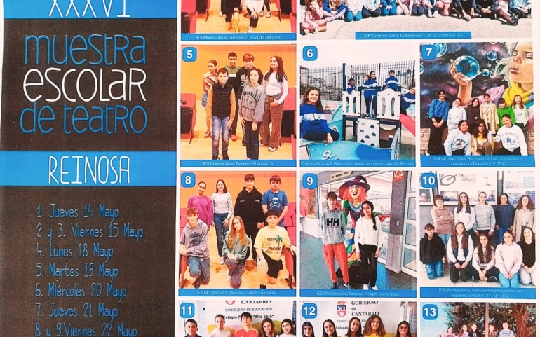Reinosa acoge la XXXVI edición de la Muestra Escolar de Teatro.