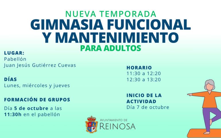 El Ayuntamiento amplía a tres días semanales las clases gratuitas de gimnasia de mantenimiento