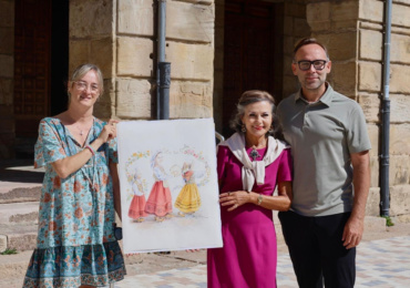 Alicia Cañas se inspira en las Tres Gracias de la mitología griega para ilustrar el cartel del Día de Campoo