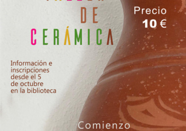 Abierta la inscripción para el nuevo taller de cerámica de la Biblioteca Sánchez Díaz