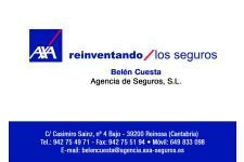 Fotografía de AXA – BELEN CUESTA AGENCIA DE SEGUROS, S.L. Fotografía de AXA – BELEN CUESTA AGENCIA DE SEGUROS, S.L.